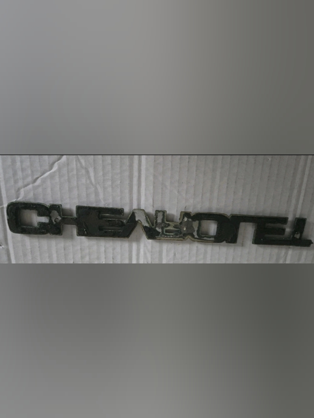 Black Raised Lettering Emblem - Picture 2 of 11